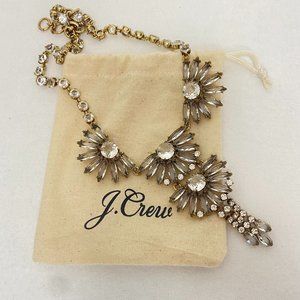 NWOT - J.Crew - Gem fan statement necklace